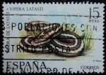 Stamps Spain -  Víbora / Vipera latasti