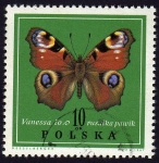 Stamps : Europe : Poland :  Mariposa Vanessa
