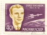 Stamps : Europe : Hungary :  YURI GAGARIN