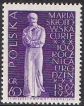 Stamps Poland -  MARIA S. CURIE