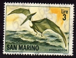 Stamps San Marino -  Pteranodon  Animales prehistoricos