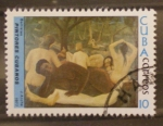 Stamps Cuba -  pintores cubanos, bañistas, j. arche