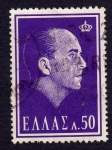 Stamps Greece -  MONARCA GRIEGO