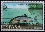 Stamps : Europe : Spain :  Barbo / Barbus barbus