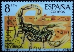 Stamps Spain -  Escorpión / Buthus europaeus