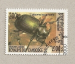 Stamps Cambodia -  Calosoma sycophanta