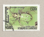 Stamps Cambodia -  Cicindella campestris