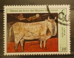 Stamps : America : Cuba :  obras de arte museo nacional, la vaca, e. abela