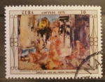 Stamps Cuba -  obras de arte museo nacional, el duo, mariano fortuny