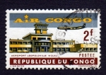 Sellos de Africa - Rep�blica del Congo -  AIR CONGO - AEROPORT LEOPOLDVILLE N'DJILI-