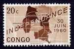Sellos de Africa - Rep�blica del Congo -  INDEPANDANCE 30 JUIN 1960