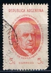 Sellos de America - Argentina -  Scott  455  Domingo Faustino Sarmiento