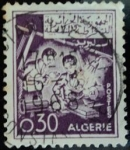 Sellos de Africa - Argelia -  Trabajo con el torno