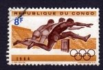 Stamps : Africa : Republic_of_the_Congo :  CARRERA OBSTACULOS