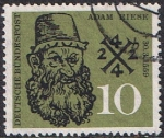 Stamps Germany -  4º CENT. DE LA MUERTE DE ADAM RIESSE
