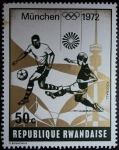 Stamps Rwanda -  Munich 1972 / Fútbol