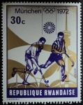 Stamps Rwanda -  Munich 1972 / Hockey hierba