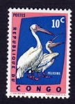 Stamps : Africa : Republic_of_the_Congo :  PELICANS