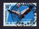 Stamps Republic of the Congo -  GRUE COURONNEE