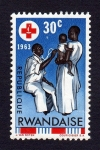 Sellos de Africa - Rwanda -  CRUZ ROJA 