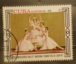 Stamps Cuba -  30 aniversario ballet nacional, grand pas de quatre