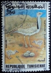 Stamps Tunisia -  Avutarda / Chlamydotis undulata