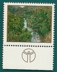 Stamps : Europe : Yugoslavia :  Paisaje con bandeleta logo "Save the children"