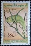 Stamps : Africa : Tunisia :  Camaleón 