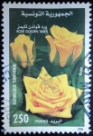 Stamps : Africa : Tunisia :  Rosa amarilla
