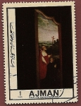 Stamps United Arab Emirates -  AJMAN -  Tablilla de retablo religioso