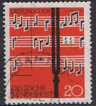 Stamps : Europe : Germany :  FESTIVAL DE MÚSICA "CANTOS Y COROS" 