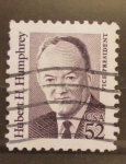 Stamps : America : United_States :  hubert h. humphrey