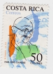 Stamps Costa Rica -  Gandhi