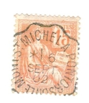 Stamps : Europe : France :  Mouchon Types II