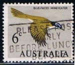 Sellos de Oceania - Australia -  blue-Faced Honeyeater