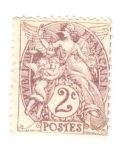 Stamps : Europe : France :  Blanc