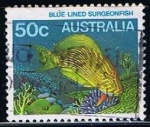 Stamps Australia -  Scott  912  Blue Lined Surgeonfish