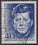 Stamps : Europe : Germany :  ANIV DE LA MUERTE DE JOHN F. KENNEDY