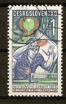 Stamps Czechoslovakia -  Campeonato de Europa de Ping-Pong (Praga).