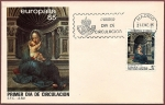 Stamps Spain -  Europalia 85 - Virgen de Lovaina - museo del Prado - SPD