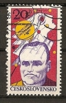 Stamps Czechoslovakia -  Exposicion del Cosmos - S.P. Koroljov.