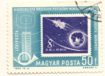 Sellos de Europa - Hungra -  Capsula espacial