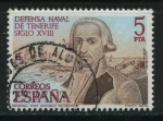 Stamps : Europe : Spain :  E2536 - Defensa Naval de Tenerife