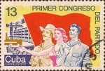 Sellos de America - Cuba -  Primer Congreso del Partido Comunista Cubano. 