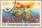 Stamps : America : Cuba :  XX Aniv. del Granma - Desembarco.