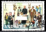 Stamps : Europe : Andorra :  Costumbres Populares