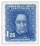 Stamps Chile -  “CENTENARIO DE LA CONSTITUCION” 1833-1933
