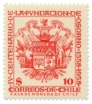 Stamps Chile -  IV CENTENARIO DE LA FUNDACION DE OSORNO