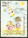 Stamps Italy -  Infancia