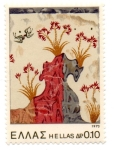 Stamps : Europe : Greece :  Decuvertes archeologiques de Thera